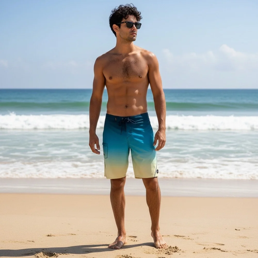 O’Neill Hyperfreak hyperdry S-Seam Fade Blue Ombré board shorts Beach Vacation